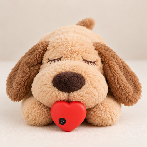 Scent Pal plush comfort toy with red heartbeat heart